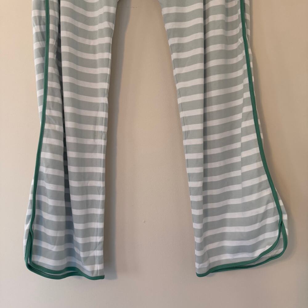 Lake Striped Pajama Set Long Sleeve Top and Pants 100% Pima Cotton Size Medium - Picture 3 of 13